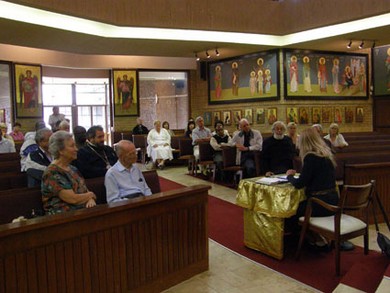 Vassula's address at the Greek Orthodox Church of Panayia Pantanassa in Johannesburg