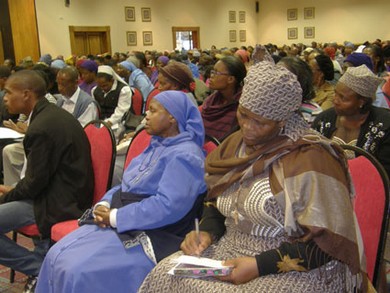 Vassula speaks at the Convention Centre of the Maseru Sun Hotel