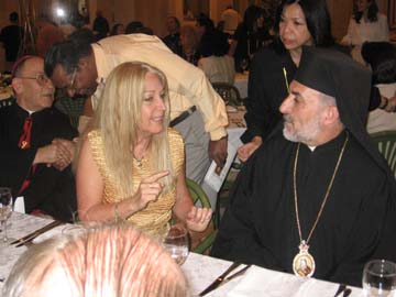 Biskup Battika z Vassulą na obiedzie, Syria